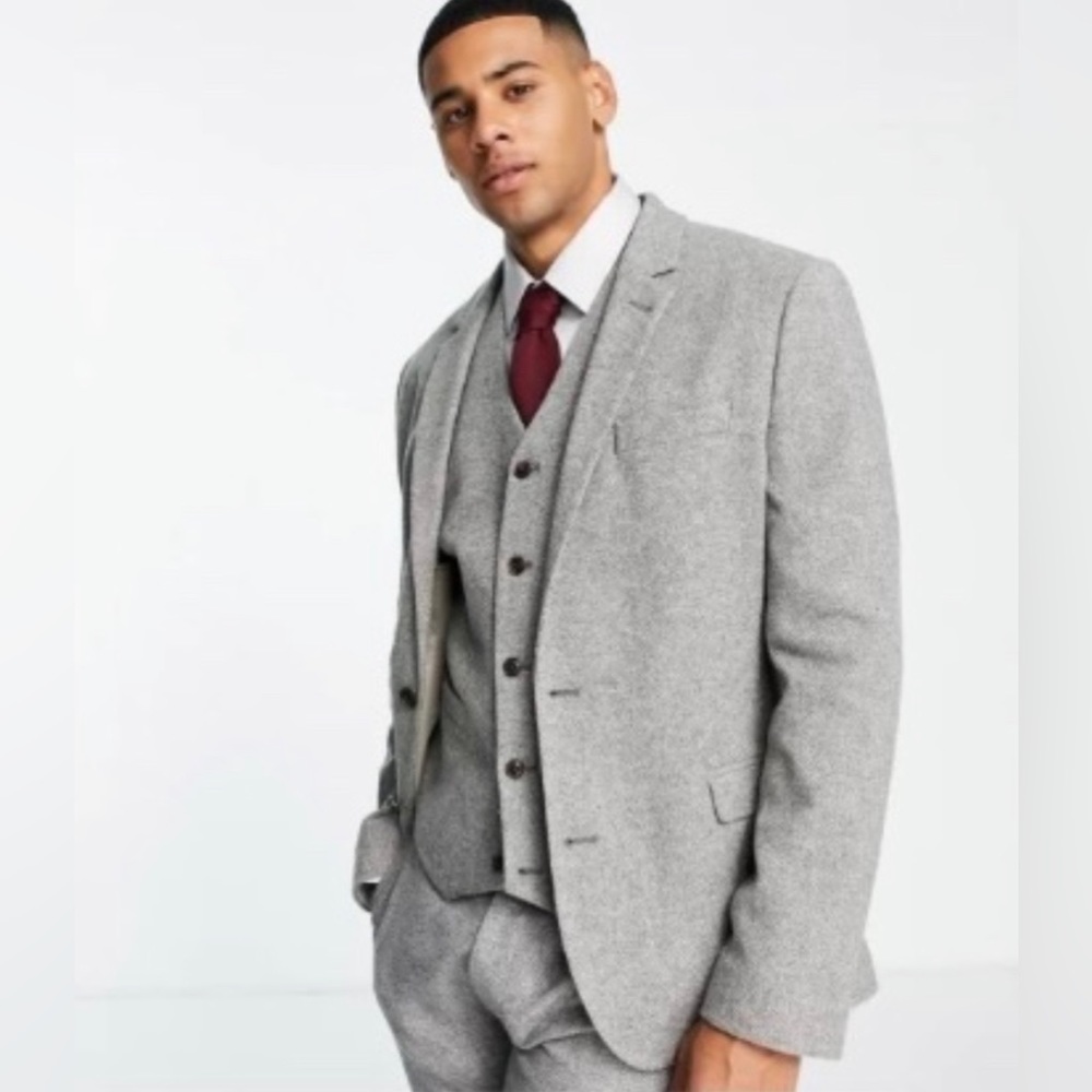 2 PIECE ASOS Design Slim Wool Mix Suit